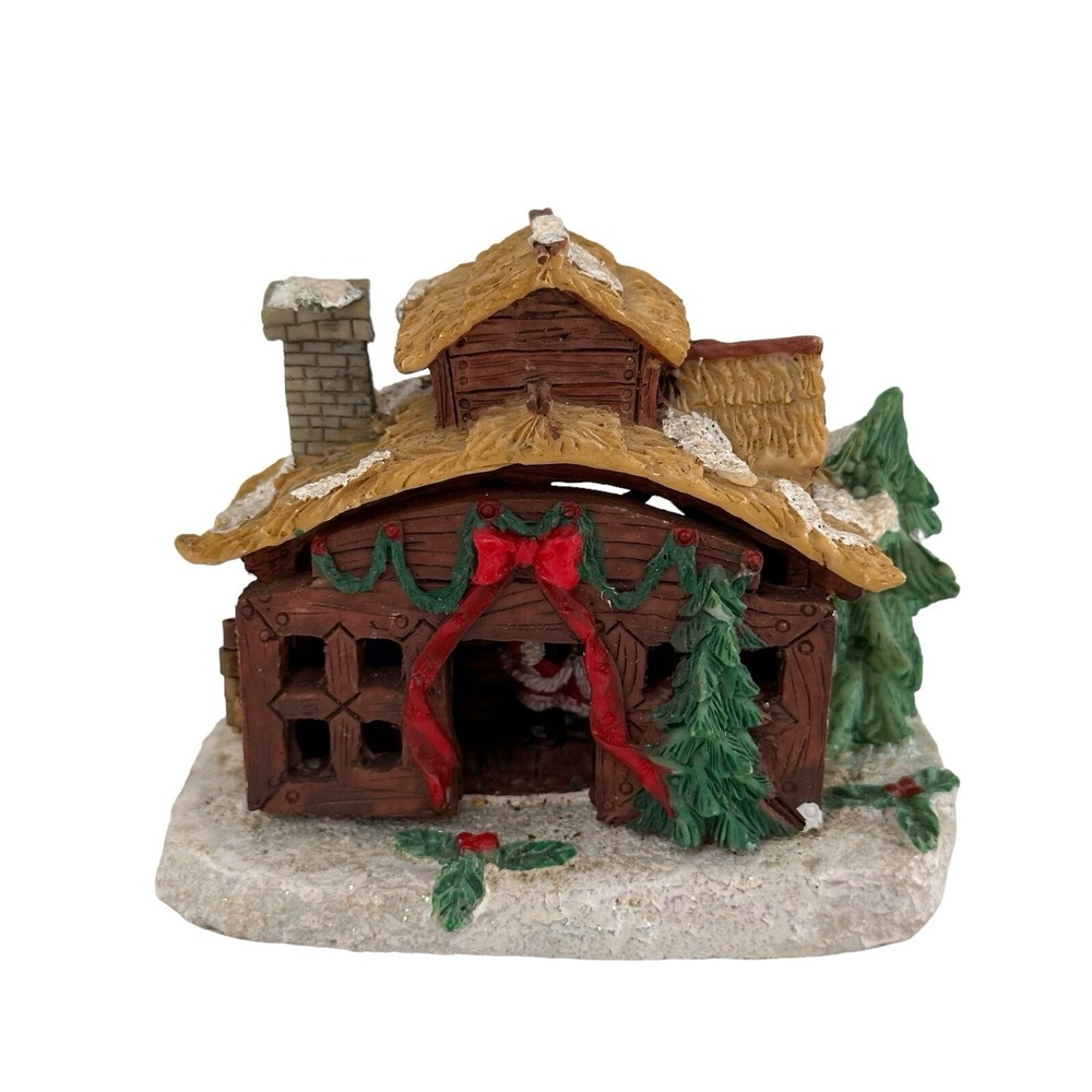 Vintage K's Collection Christmas Decor house santa Village‎ Figurine Open